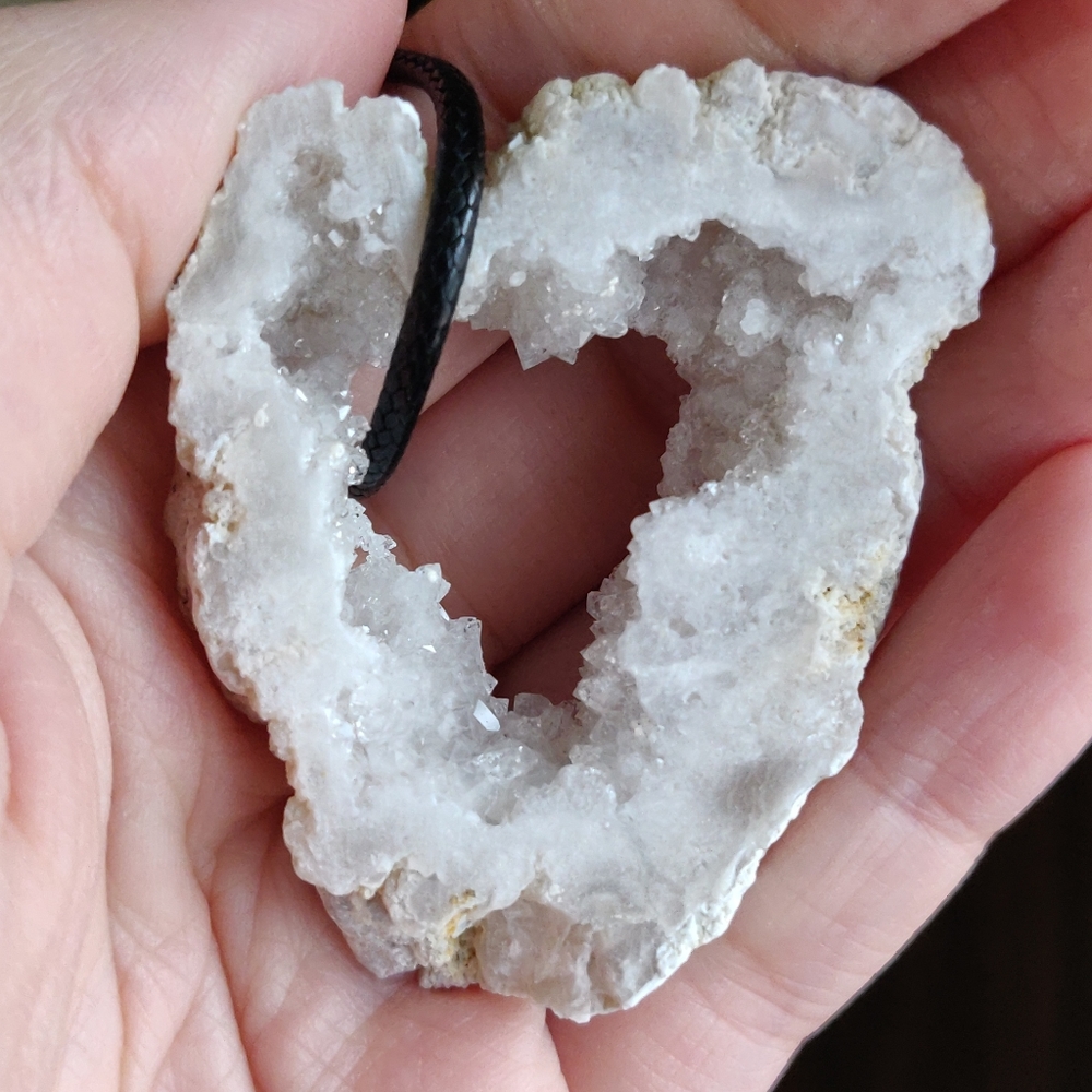 Natural druzy Agate Necklace